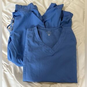 Med Couture Blue Scrub Set